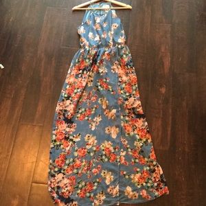 Floral Maxi Dress in pastel colors